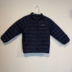 Patagonia Puffer Jacket Boy's Size 4T Blue Down Insulated Winter Warm Outerwear
